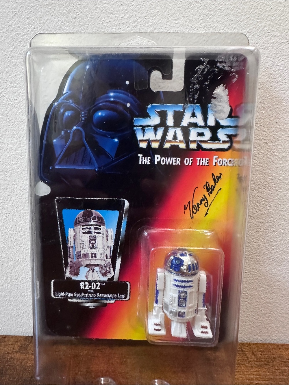 Star Wars Power of the Force POTF R2-D2 Signed By Kenny Baker Autographed POTF